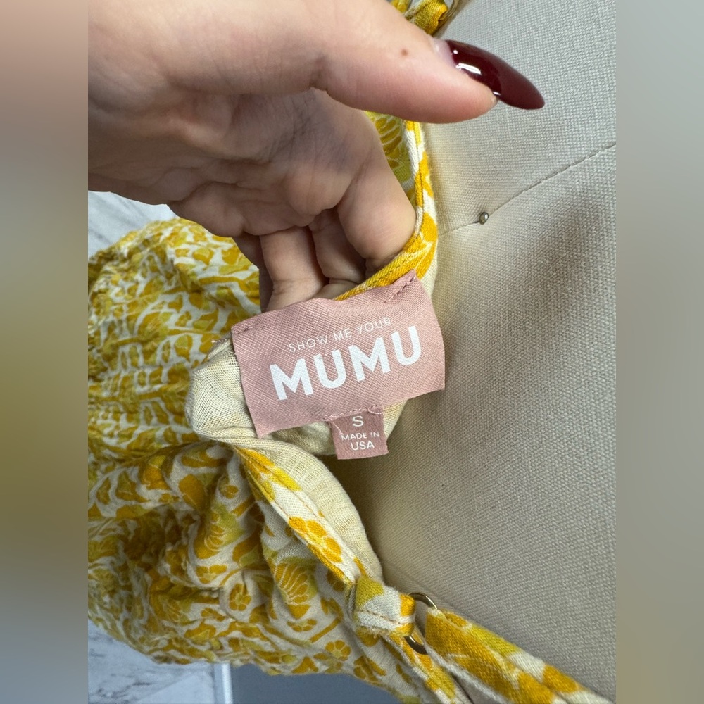 Show me your MuMu - caroline maxi dress 100% cotton e102-30 - Picture 4 of 5